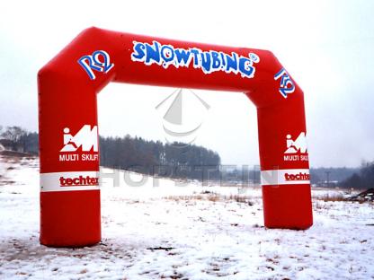 Oblouk červený Snowtubing